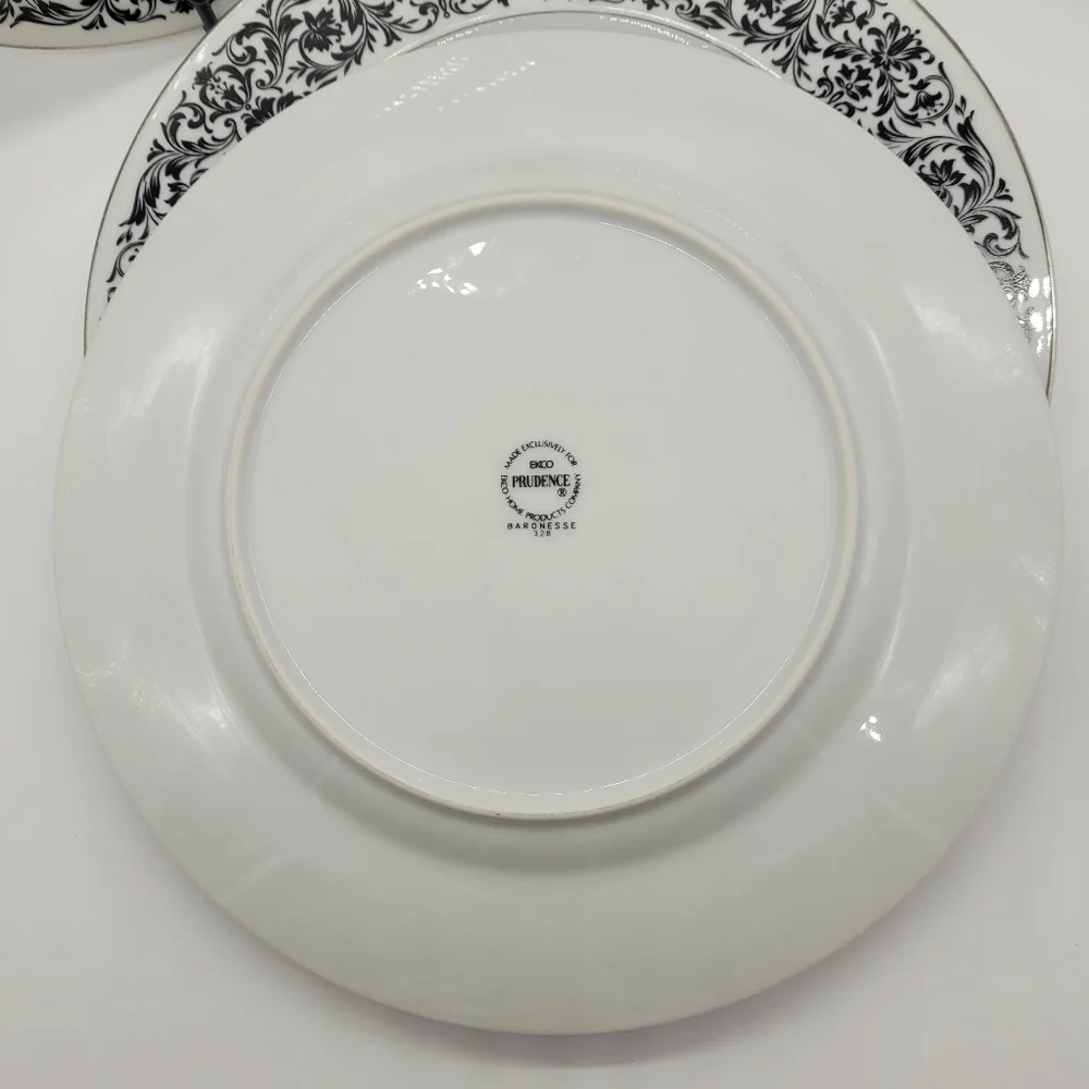 Ekco Baronesse Prudence 328 Dinner Plates Set of 5 - Picture 4 of 6